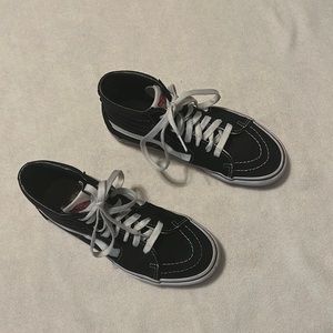 Black and white Vans